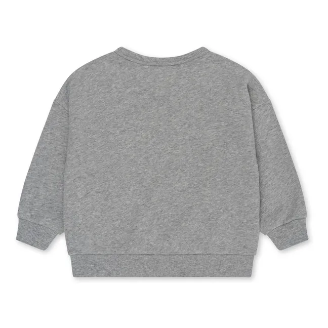 Sweatshirt Loupi Lou Bio-Baumwolle | Grau Meliert