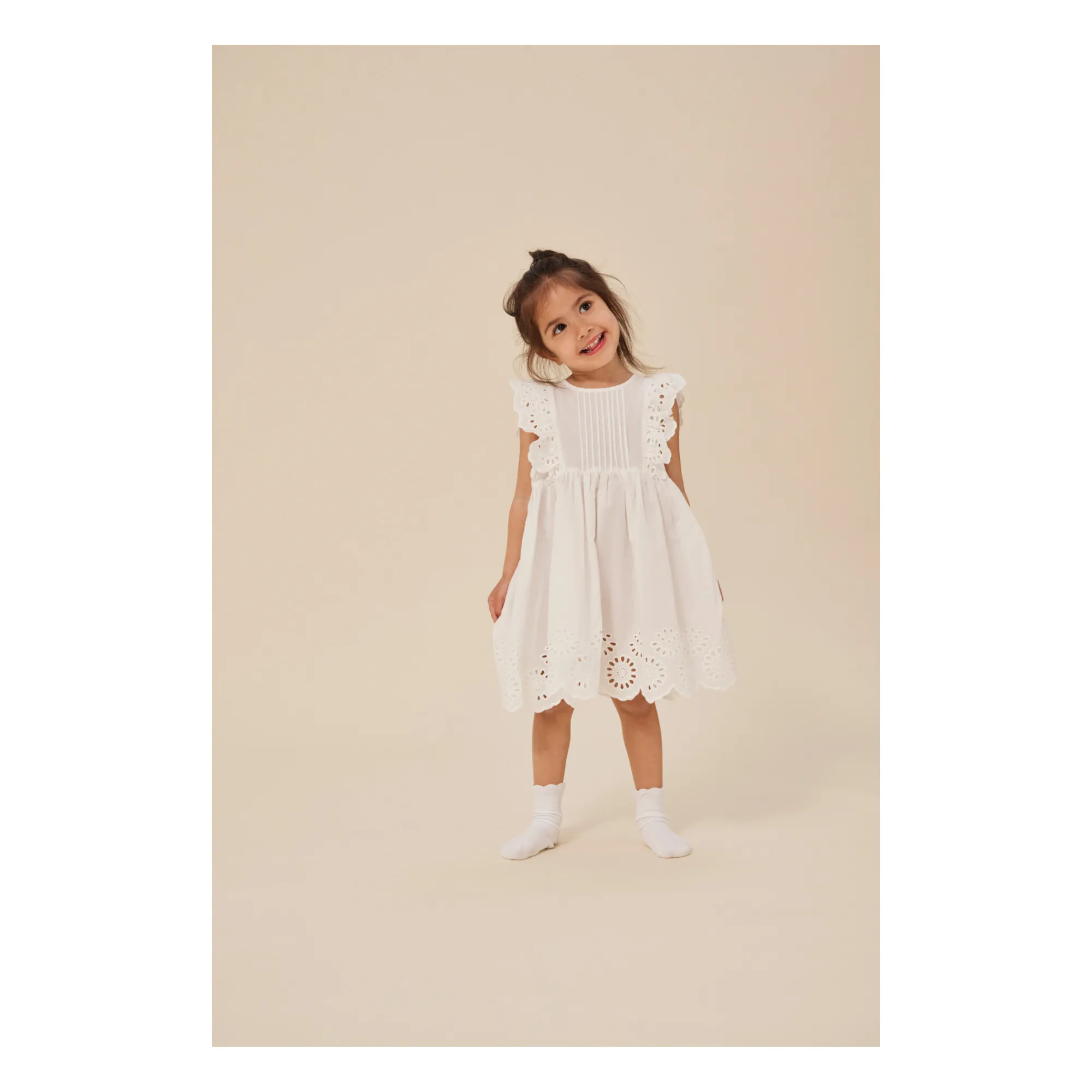 Robe Posey Coton Bio | Blanc- Image produit n°4