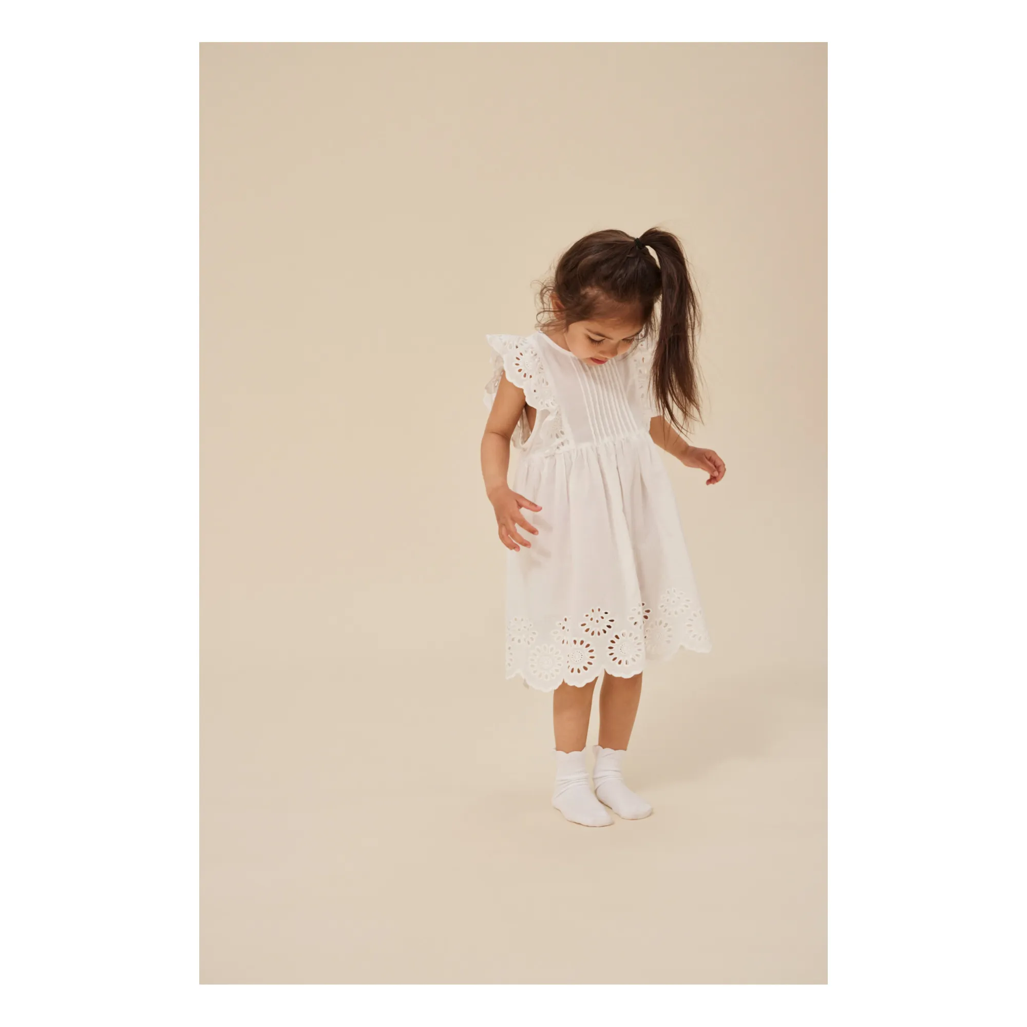 Robe Posey Coton Bio | Blanc- Image produit n°5