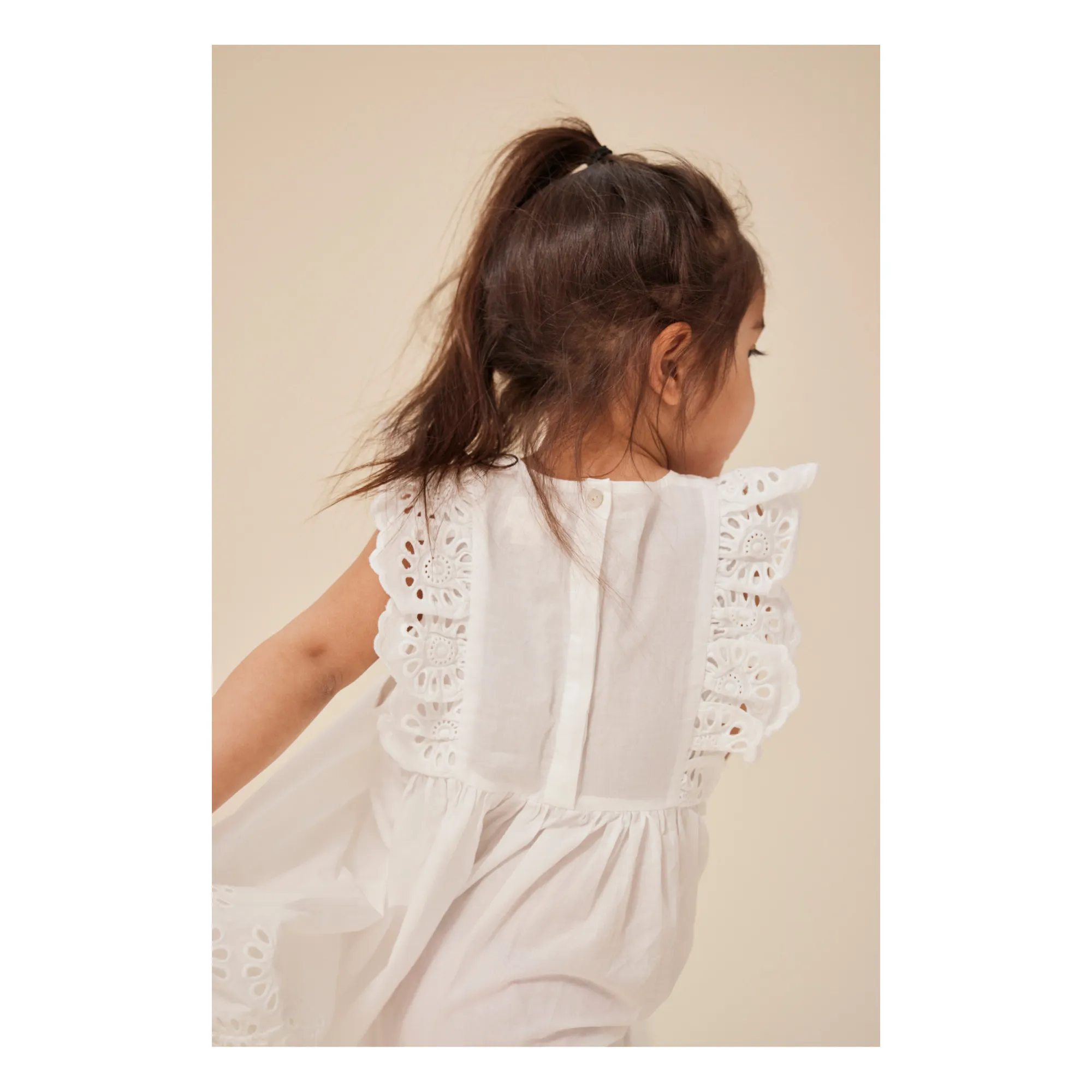 Robe Posey Coton Bio | Blanc- Image produit n°6
