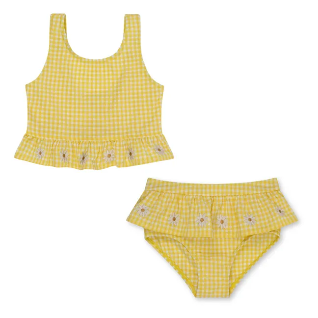 Soline Vichy 2-Piece Swimsuit | Yellow