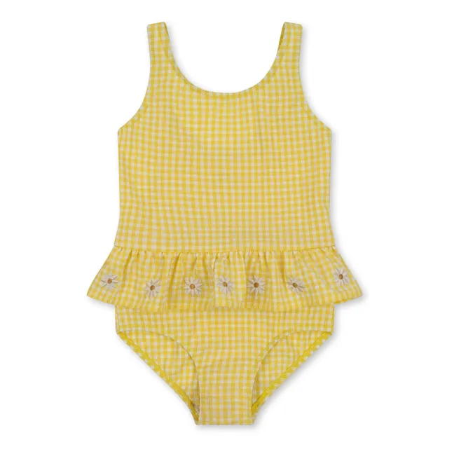 Soline Vichy 1-Piece Swimsuit | Yellow