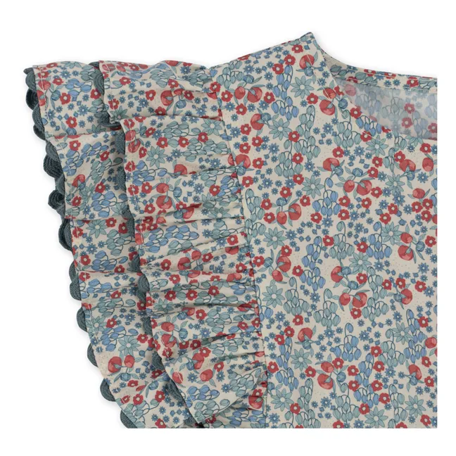 Blusa de algodón orgánico Verbena | Azul