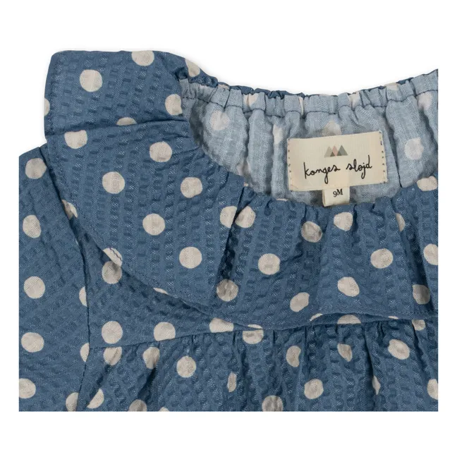 Vida Organic Cotton Baby Dress | Blue