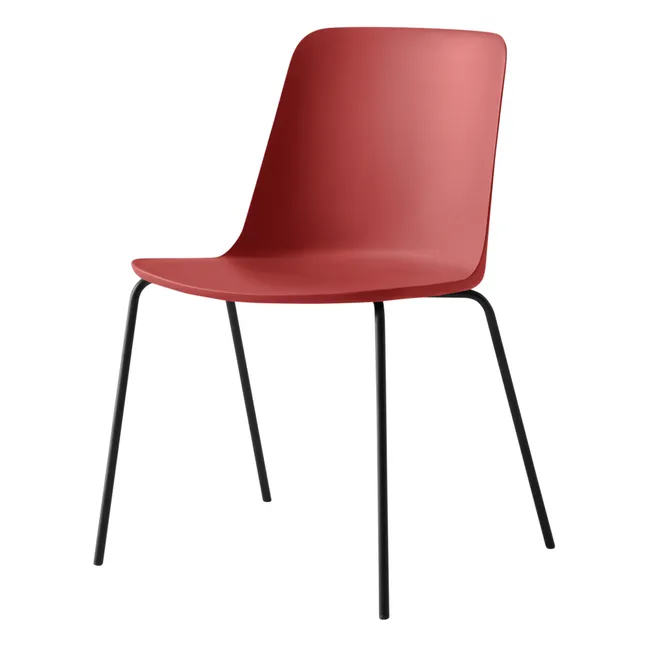 Rely HW65 chair, black frame | Vermillion