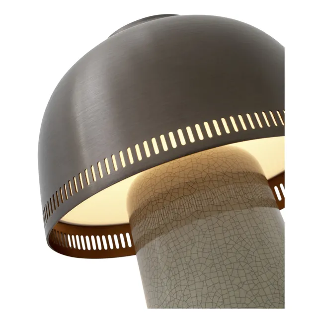Portable Raku table lamp | Bronze