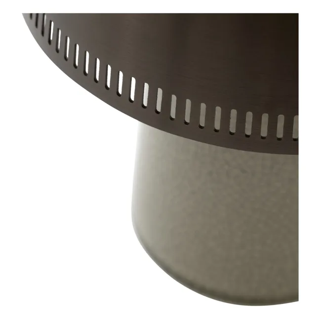 Portable Raku table lamp | Bronze