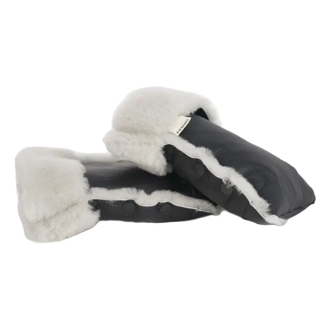 Lammfell-Fausthandschuhe für Kinderwagen | Moon