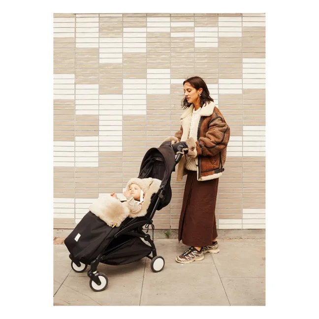 Lammfell-Fausthandschuhe für Kinderwagen | Toast