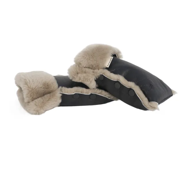 Lammfell-Fausthandschuhe für Kinderwagen | Toast