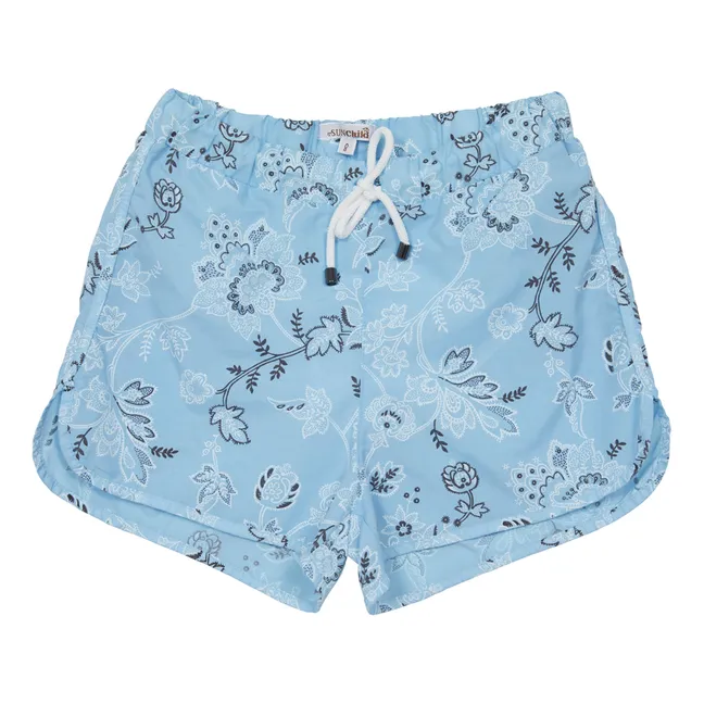 Bahia Fleur Swim Shorts | Light blue