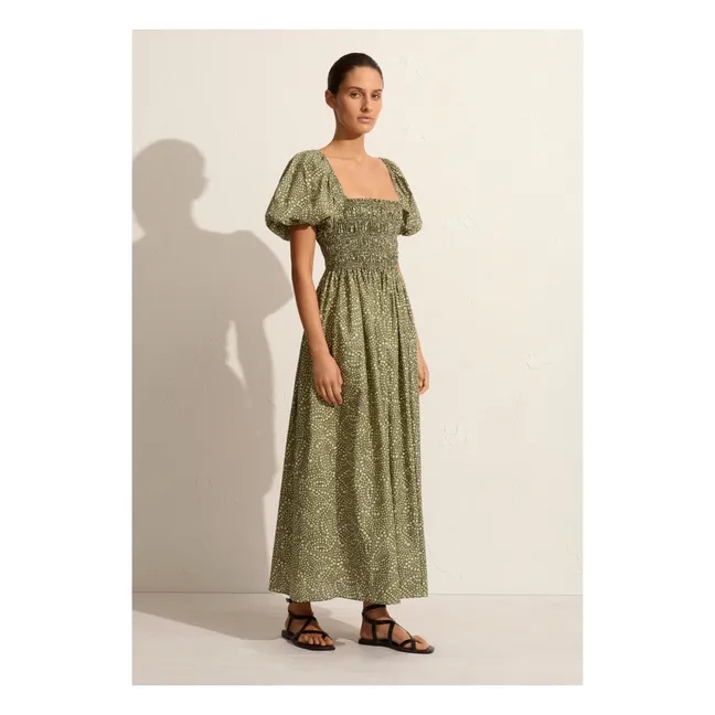 Robe Bodice Peasant | Vert olive