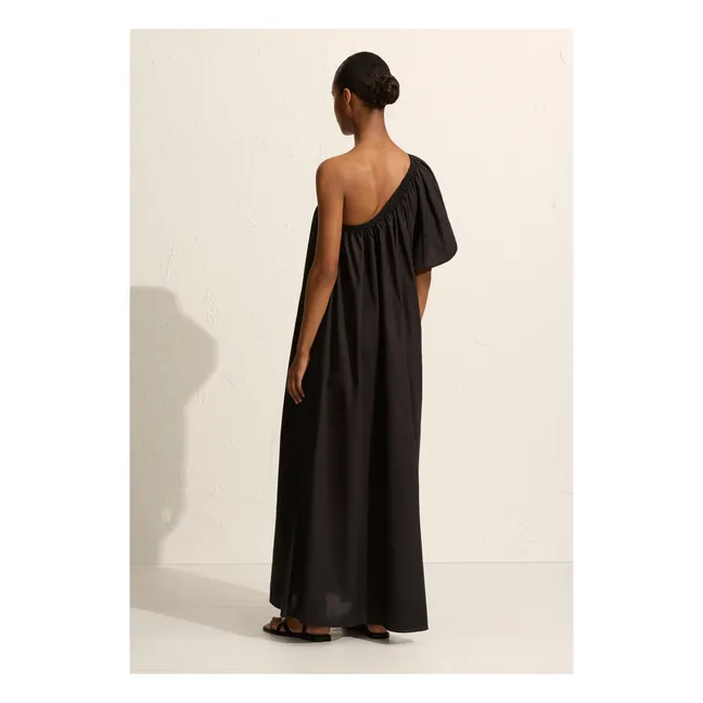 Asymmetric Maxi Dress | Black