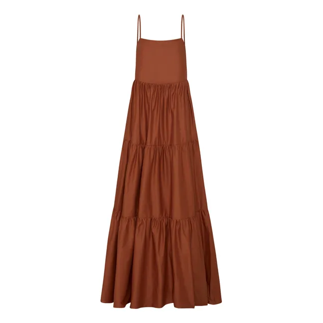 Tiered Low Back Dress | Terracotta