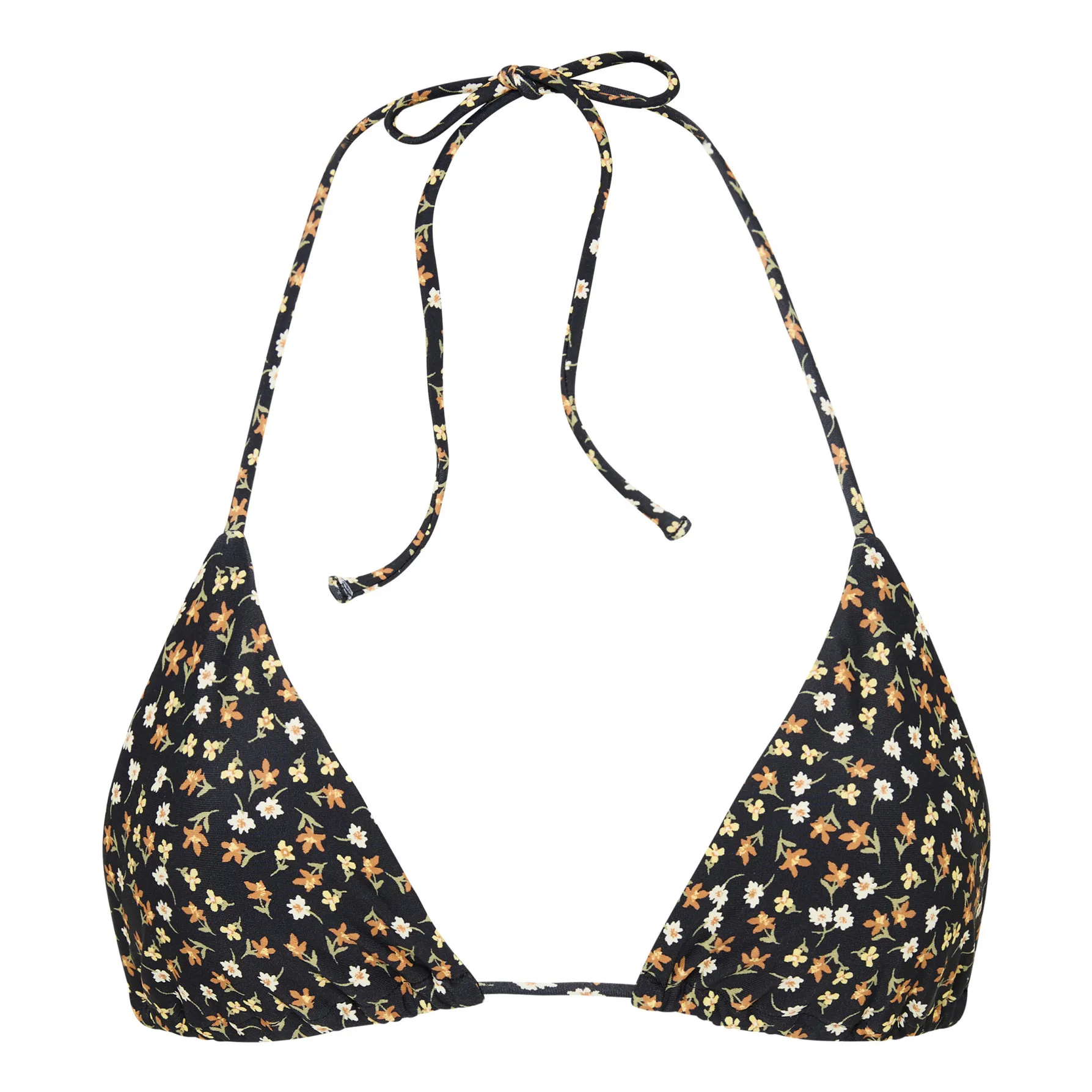 Matteau Orange String Triangle Bikini Top