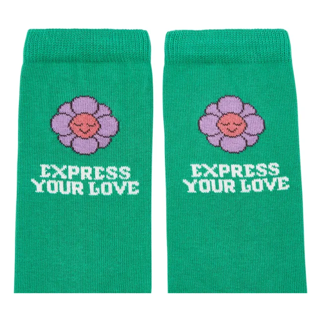 Socken Express Your Love  | Grün