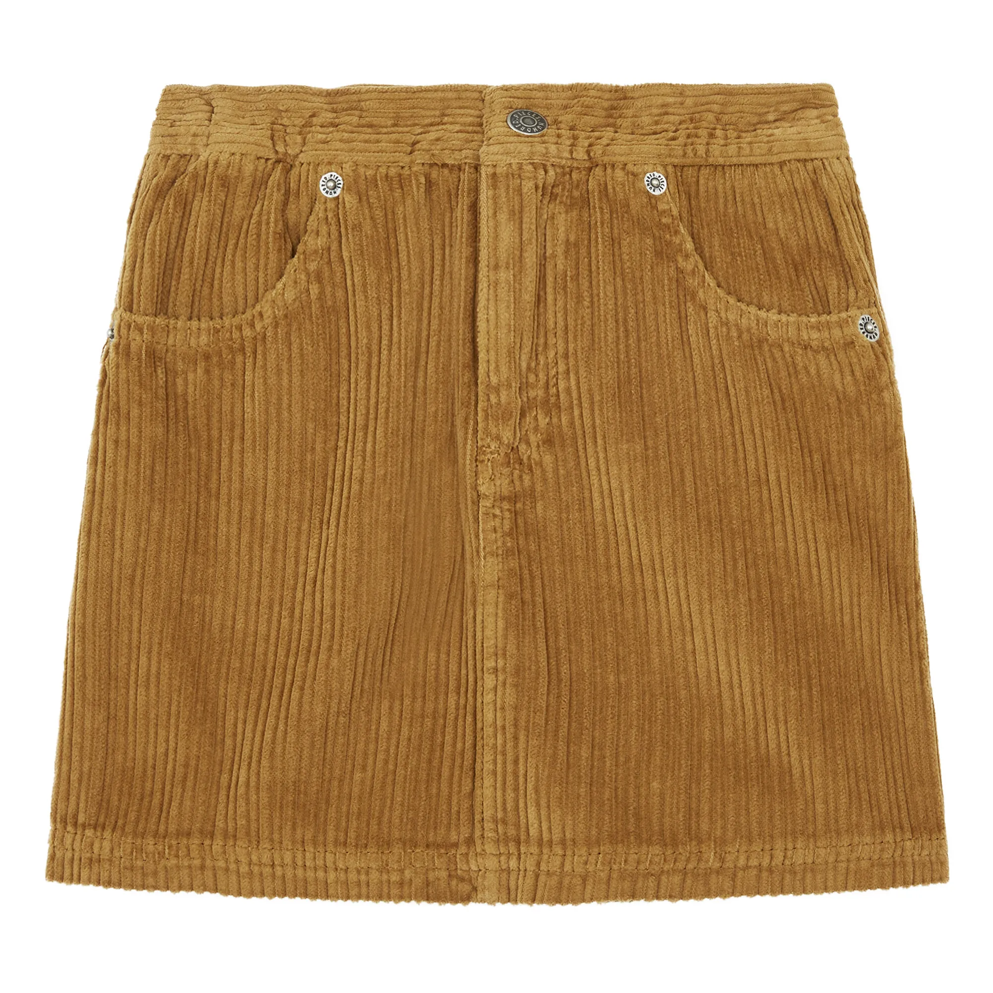 Hundred Pieces Brown Organic Cotton Velvet Short Skirt
