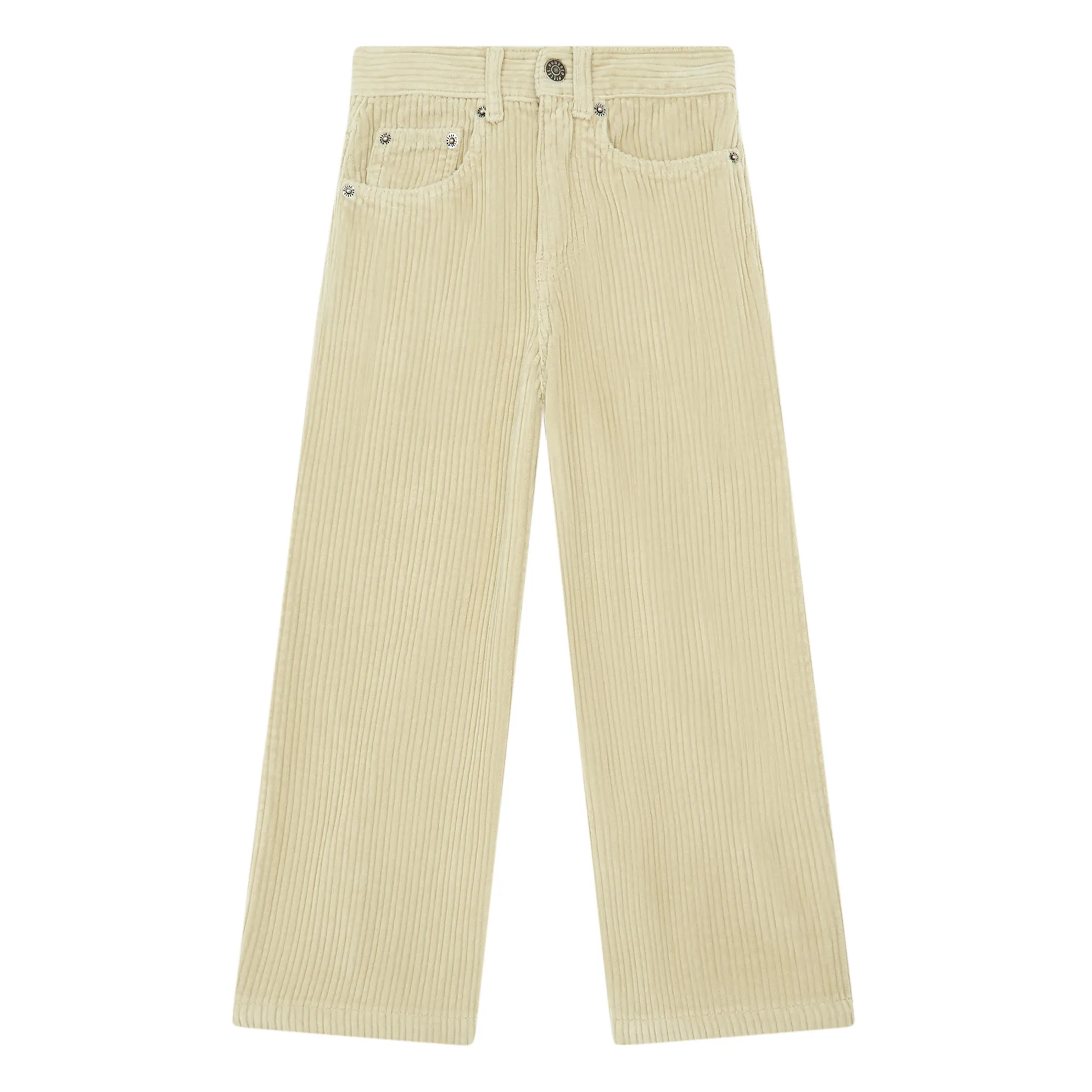 Hundred Pieces Cream Velvet Organic Cotton Trousers