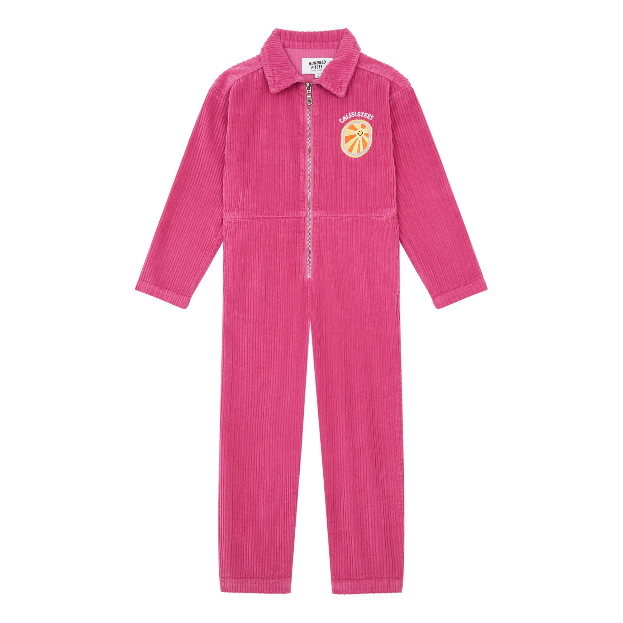 Hundred Pieces Pink Velvet Organic Cotton Jumpsuit