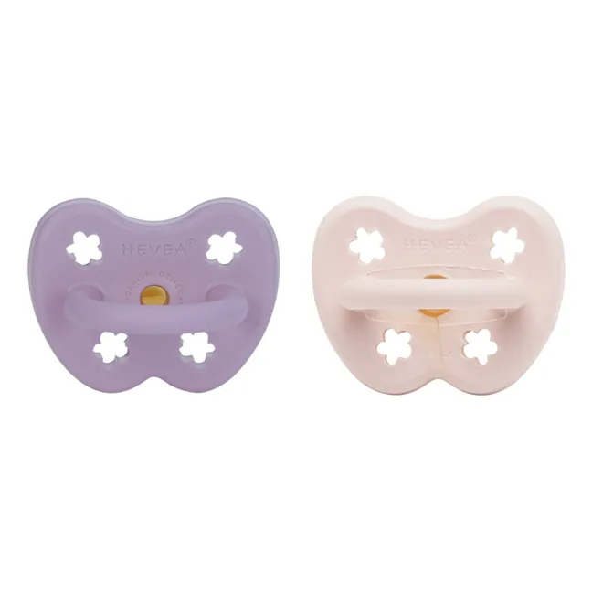 Natural Rubber Physiological Pacifiers - Set of 2 | Lavender