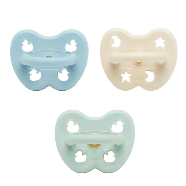 Set of 3 Pacifiers Discovery Pack | Light blue