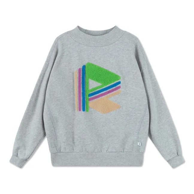Sweatshirt aus Bio-Baumwolle Comfy | Grau Meliert
