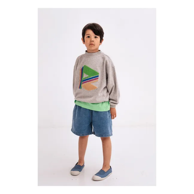 Sweatshirt aus Bio-Baumwolle Comfy | Grau Meliert