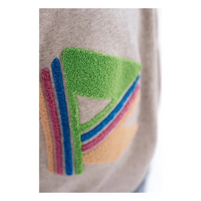 Sweatshirt aus Bio-Baumwolle Comfy | Grau Meliert