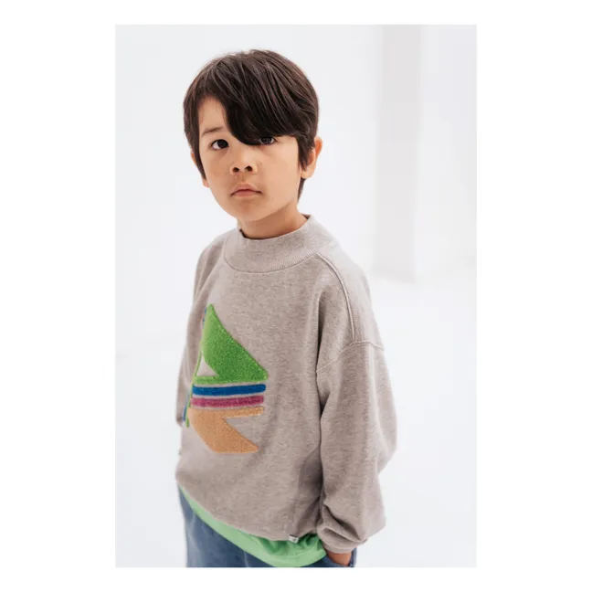 Sweatshirt aus Bio-Baumwolle Comfy | Grau Meliert