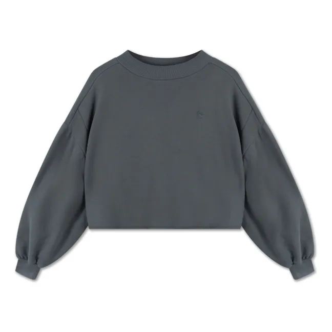 Culotte de algodón orgánico Sweat | Gris Antracita