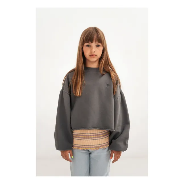 Culotte de algodón orgánico Sweat | Gris Antracita
