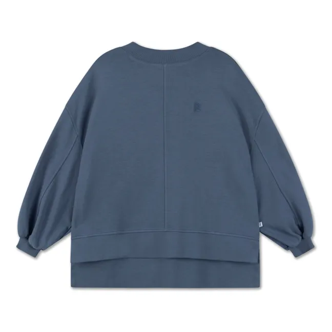 Sweatshirt aus Bio-Baumwolle Boxy | Anthrazit