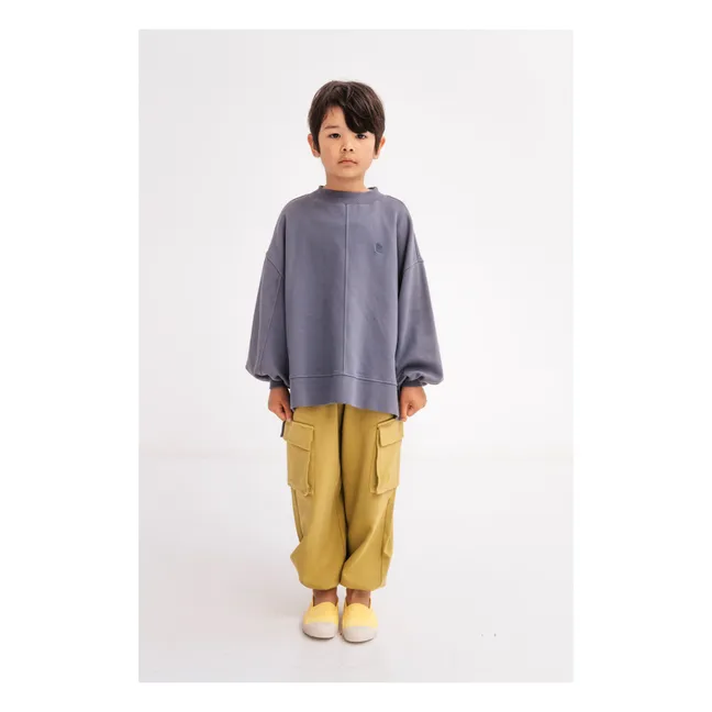 Sweatshirt aus Bio-Baumwolle Boxy | Anthrazit