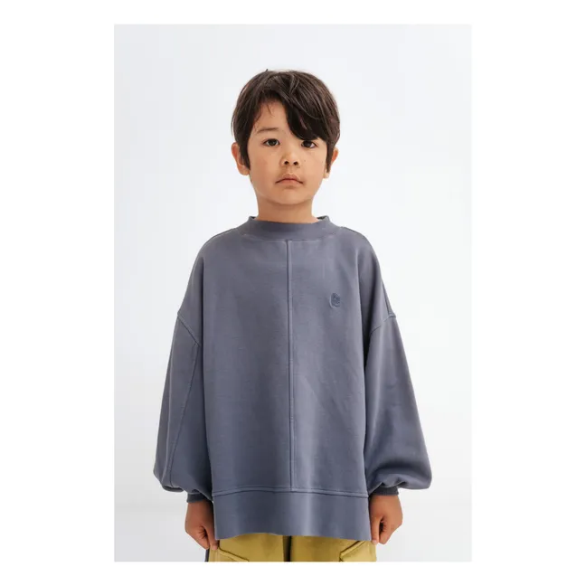 Sweatshirt aus Bio-Baumwolle Boxy | Anthrazit