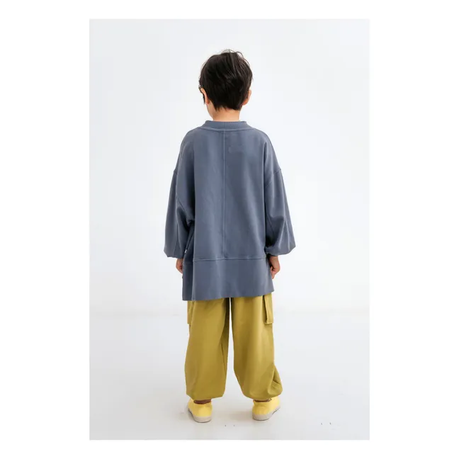 Sweatshirt aus Bio-Baumwolle Boxy | Anthrazit