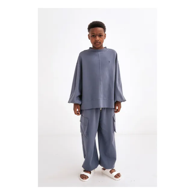 Sweatshirt aus Bio-Baumwolle Boxy | Anthrazit
