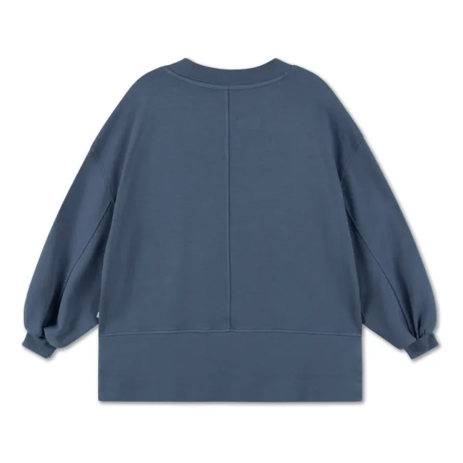 Sweatshirt aus Bio-Baumwolle Boxy | Anthrazit