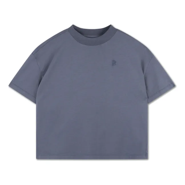 Boxy Organic Cotton Oversize T-Shirt | Charcoal grey