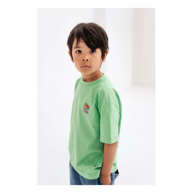 T-Shirt in cotone bio | Verde