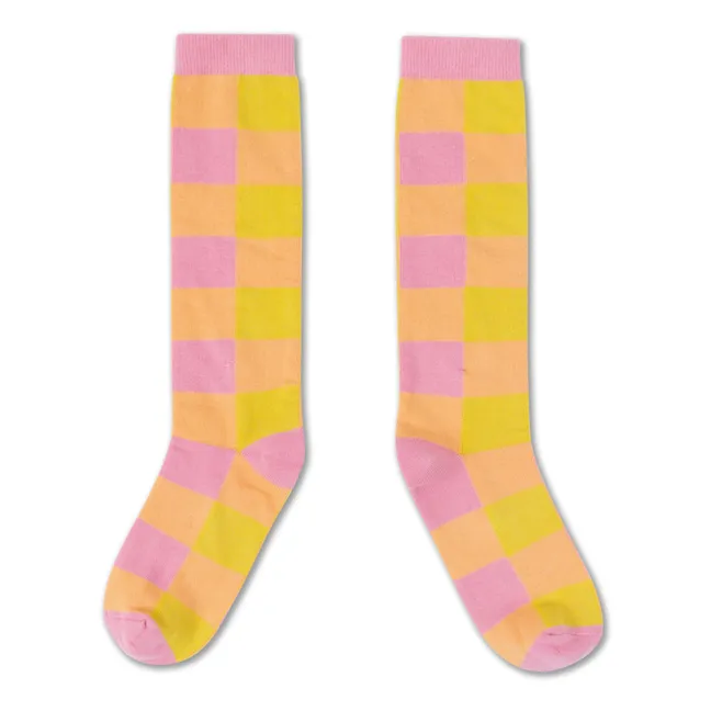 High Lime Socks | Pink