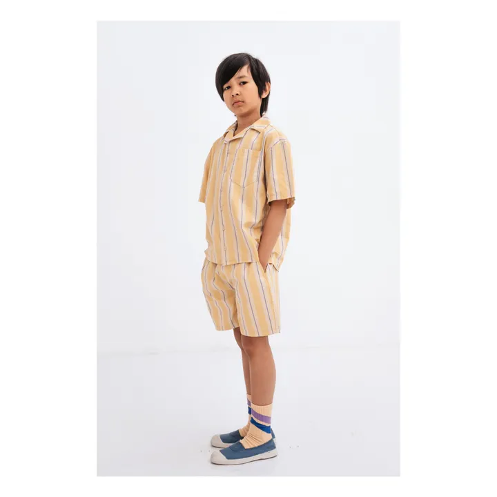 Set 3 Paires Chaussettes Rayure | Camel- Image produit n°1