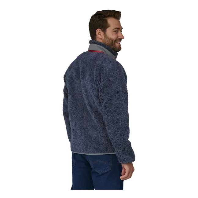 Classic Retro-X Recycled Fibers Fleece Jacket | Navy blue