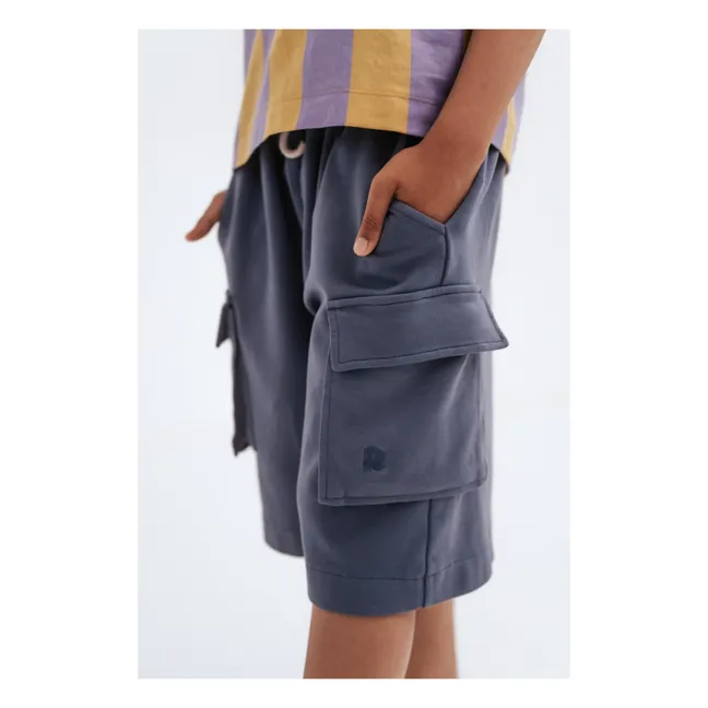 Organic Cargo Fleece Shorts | Charcoal grey
