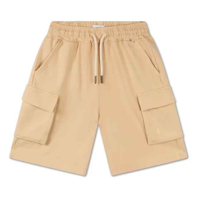 Pantalones cortos Cargo Fleece ecológicos | Beige