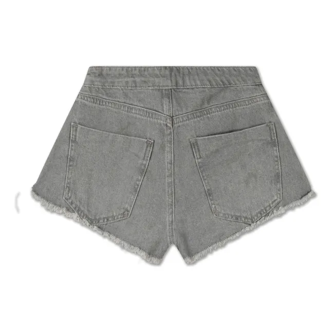 Shorts aus recyceltem Denim | Grau