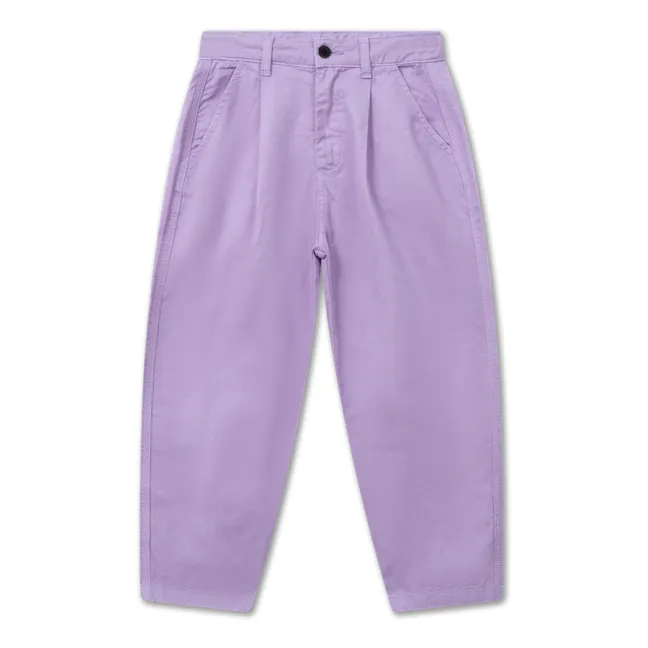 Organic Cotton Chino Trousers | Lavender