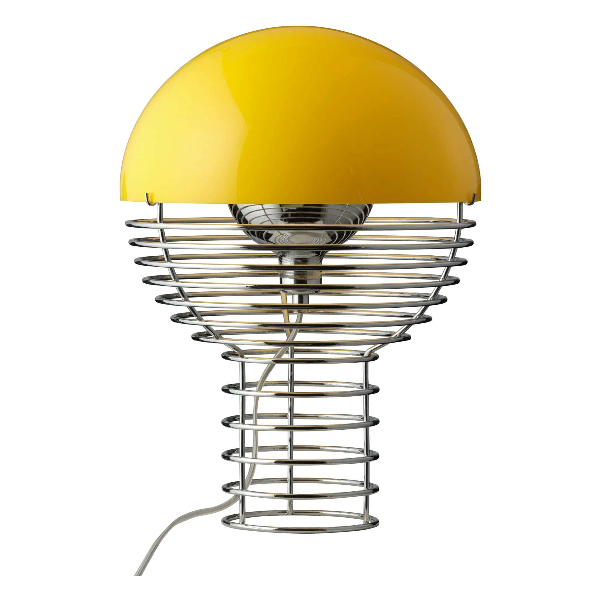 Verpan Yellow Wire Table Lamp - Verner Panton