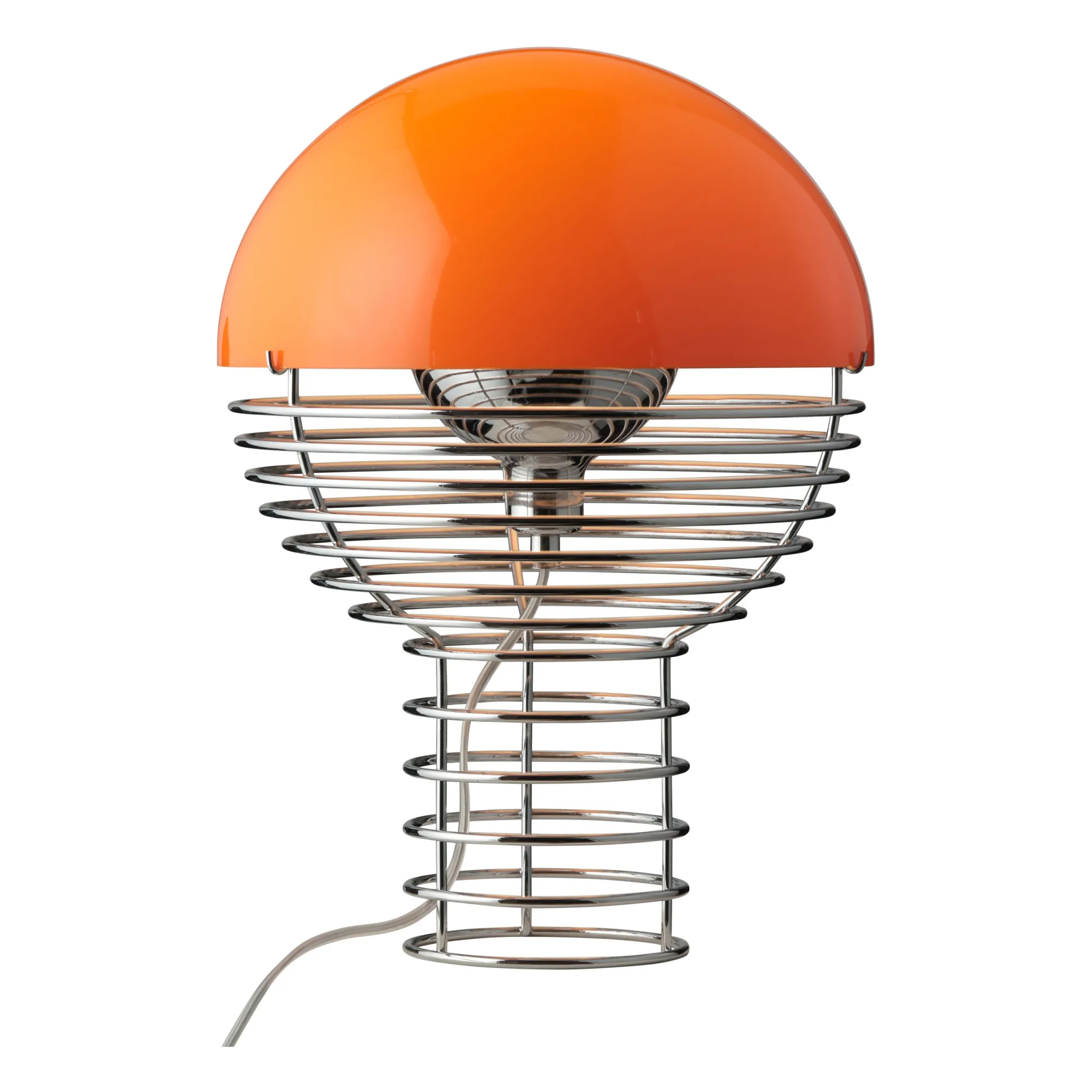 Verpan Orange Wire Table Lamp - Verner Panton