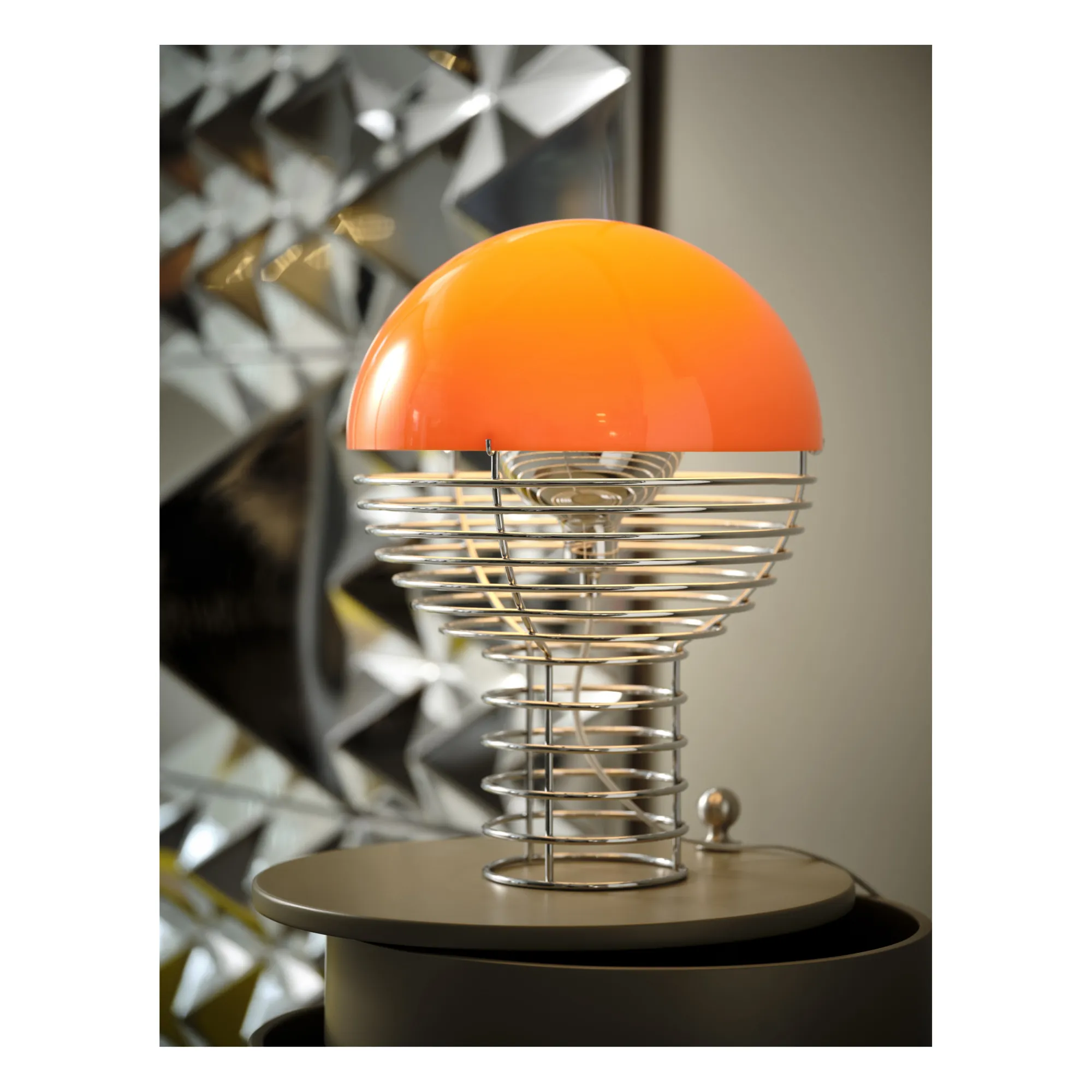 Lampe à poser Wire - Verner Panton | Orange- Image produit n°1