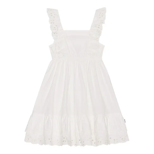 Dress Ceelos Broderie Anglaise | White
